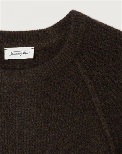 American Vintage - Damsville Pull Strik - Choco Chine